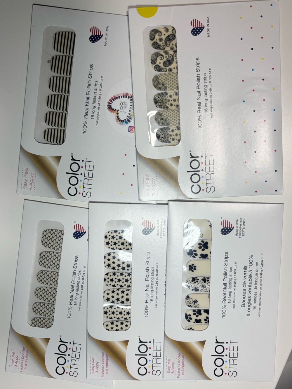 Color Street Nail Polish Strips Bundle â 5 Sets